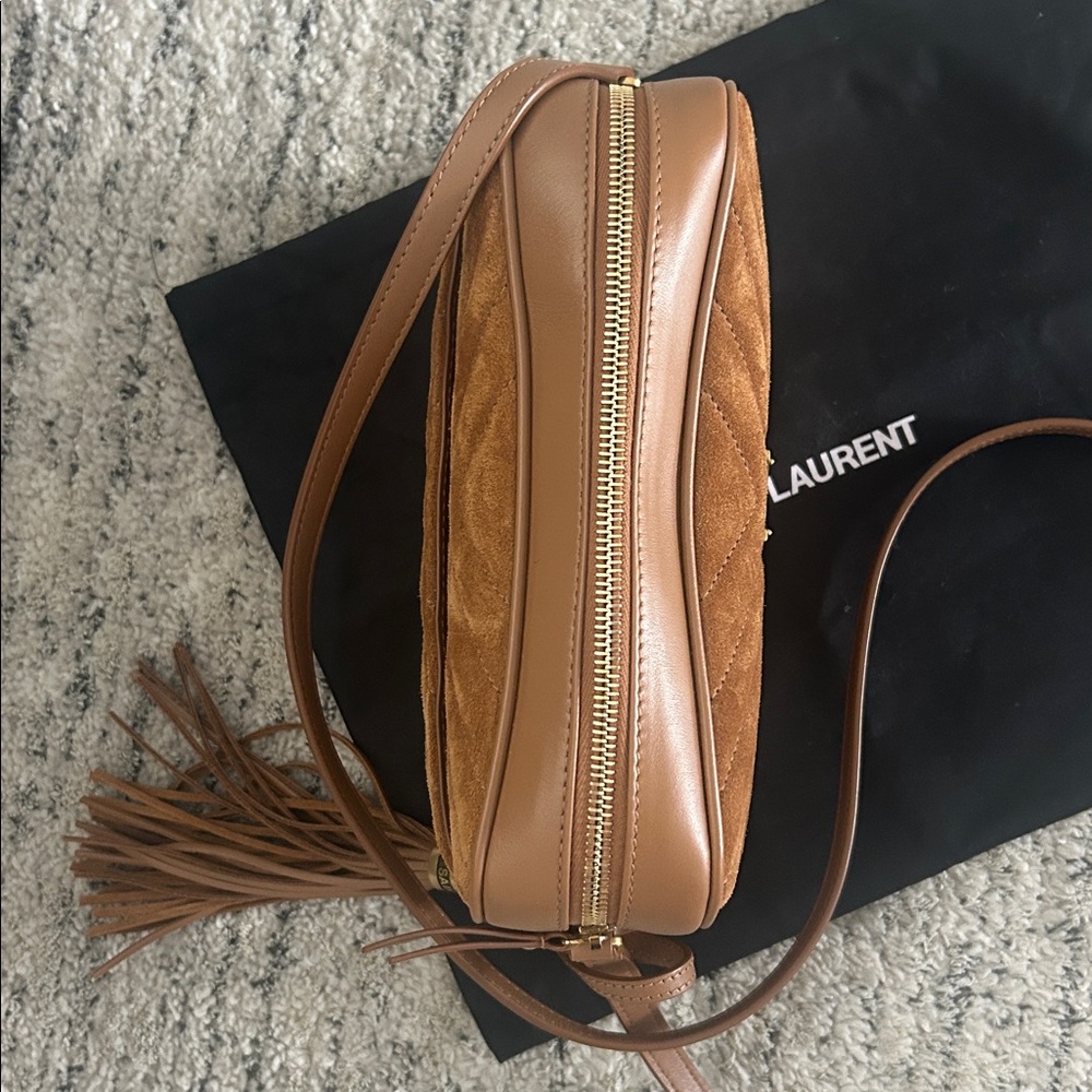 Saint Laurent Suede Lou Camera Bag - Picture 2 of 6